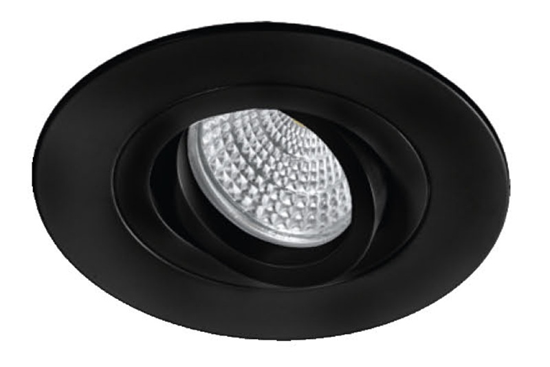 EMPOTRADO GU-10 ALUMINIO GRAN TAMAÑO NEGRO-