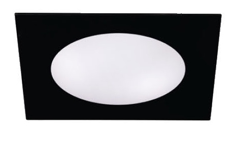 DOWNLIGHT LED 24W. CUADRADO CRISTAL NEGRO