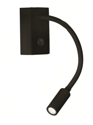 APLIQUE LECTOR 3W. EQUIPO NEGRO-