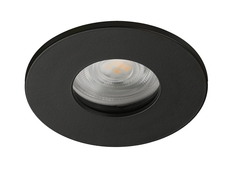EMPOTRADO GU-10 ALUMINIO BAÑO IP NEGRO-