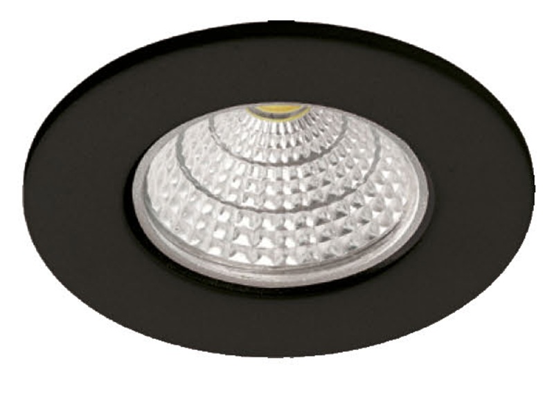EMPOTRADO ALUMINIO GU-10 FIJO NEGRO-