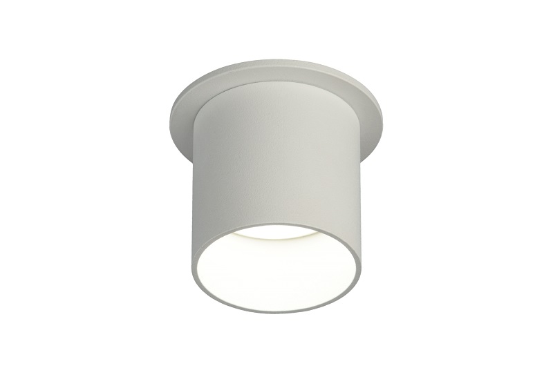 EMPOTRADO ALUMINIO GU-10 TUBO BLANCO-