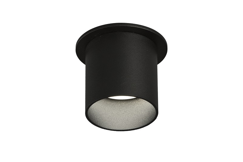 EMPOTRADO ALUMINIO GU-10 TUBO NEGRO-