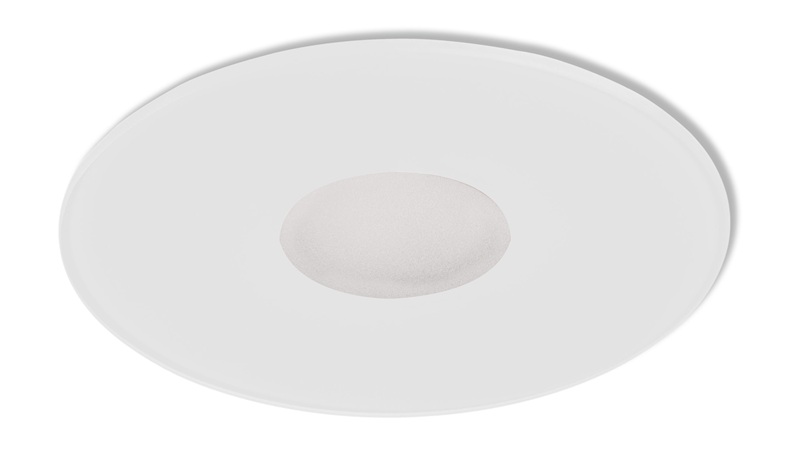 EMPOTRADO GU-10 METACRILATO CIEGO BLANCO BRILLO-