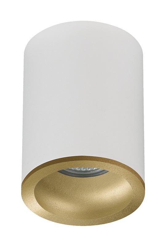 CILINDRO SUPERFICIE GU-10 BLANCO-ORO IP-65-