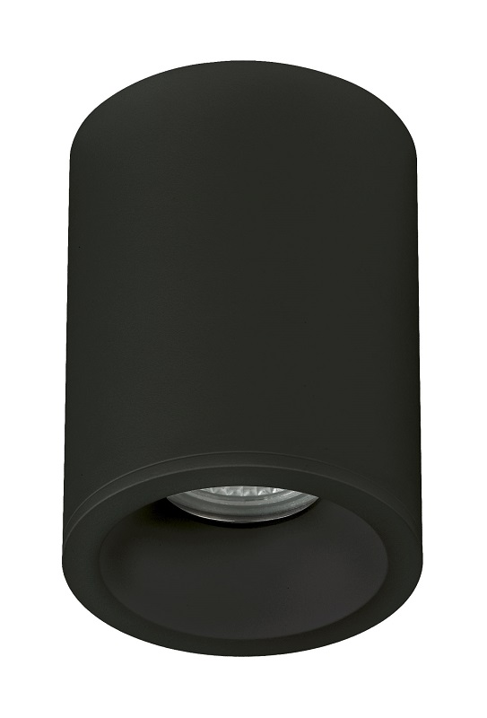 CILINDRO SUPERFICIE GU-10 NEGRO IP-65-