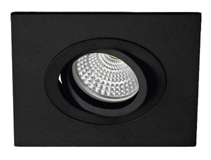 EMPOTRADO GU-10 ALUMINIO GRAN TAMAÑO NEGRO-