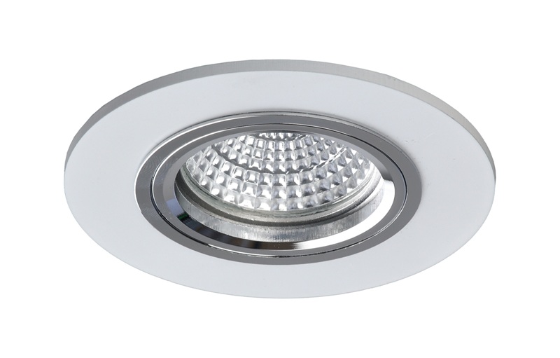 EMPOTRADO DECOR GU-10 BLANCO CROMO-