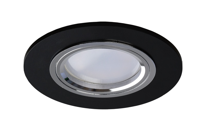 EMPOTRADO DECOR GU-10 NEGRO CROMO-