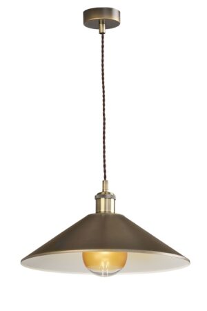 COLGANTE PLANCHA E-27 CUERO-