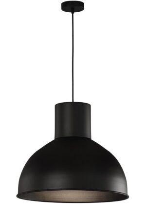 COLGANTE PLANCHA E-27 50CM NEGRO-