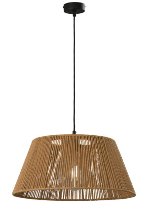 COLGANTE CUERDA E-27 MARRON-