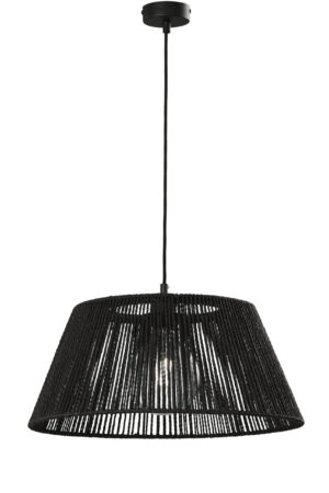 COLGANTE CUERDA E-27 NEGRO-