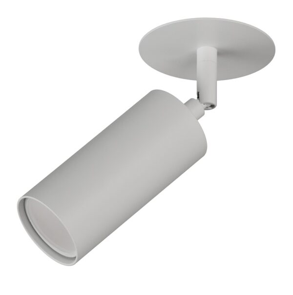 FOCO 1 LUZ GU-10 EMPOTRADO TUBO 120MM-