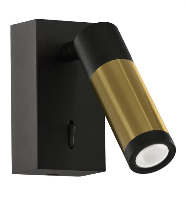 APLIQUE LECTOR 3W. G-9 NEGRO CUERO-