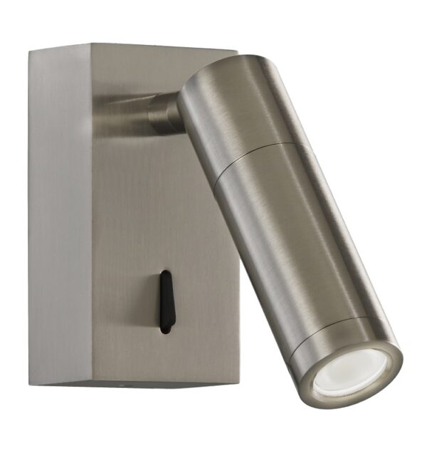 APLIQUE LECTOR 3W. G-9 NIQUEL SATINADO-