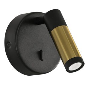 APLIQUE LECTOR 3W. G-9 NEGRO CUERO-