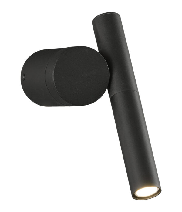 APLIQUE LECTOR 3W. G-9 CILINDROS NEGRO-
