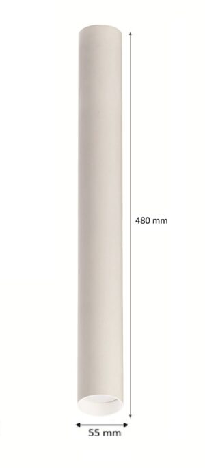CILINDRO SUPERFICIE GU-10 BLANCO-