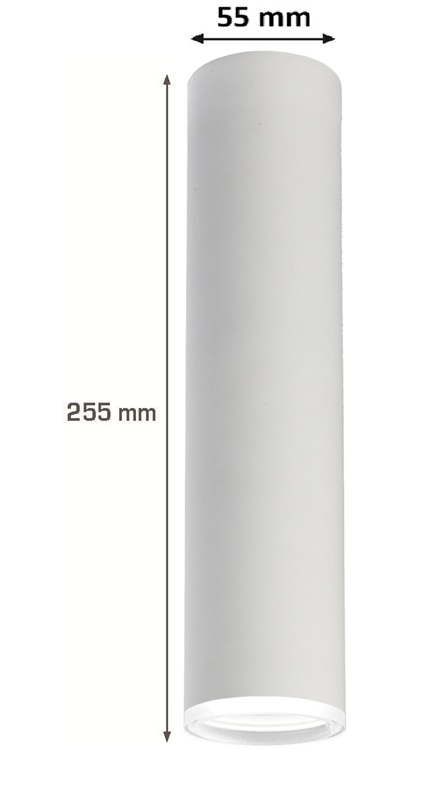 CILINDRO SUPERFICIE GU-10 BLANCO DIFUSOR-