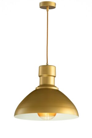 COLGANTE PLANCHA ALUMINIO E-27 ORO-