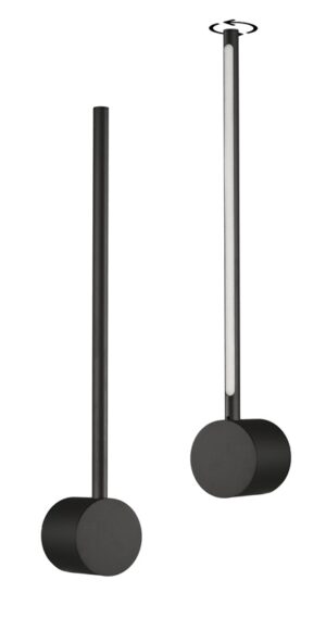 APLIQUE BAÑO 10W. ROTACION NEGRO-