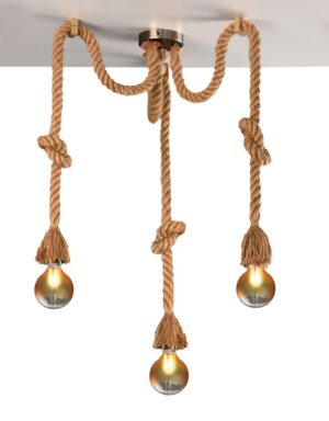 PENDEL SOGA DESPLAZADO 3 LUCES E-27