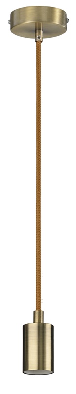 PENDEL BOMBILLA E-27 CUERO-