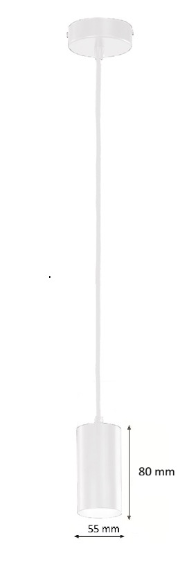 COLGANTE CILINDRO GU-10 BLANCO-