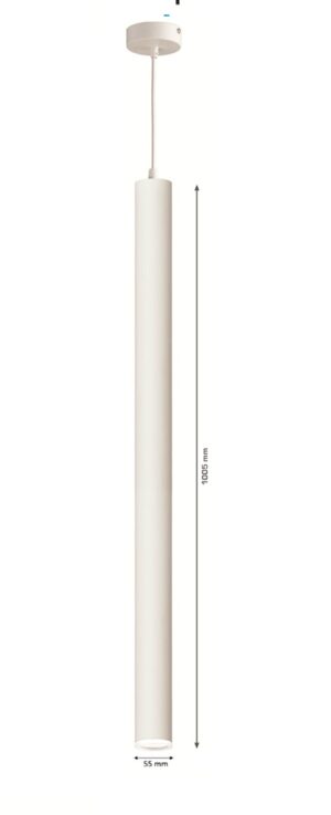 COLGANTE CILINDRO GU-10 DIFUSOR BLANCO-