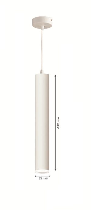 COLGANTE CILINDRO GU-10 DIFUSOR BLANCO-