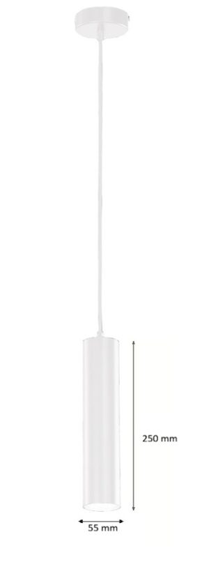 COLGANTE CILINDRO GU-10 BLANCO-