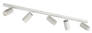 REGLETA FOCO 5 LUCES GU-10 BLANCO-