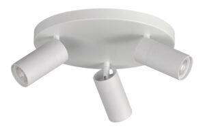 PLAFON FOCOS 3 LUCES GU-10 BLANCO-