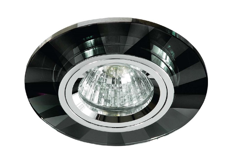 EMPOTRADO GU-10 CRISTAL OSCURO-