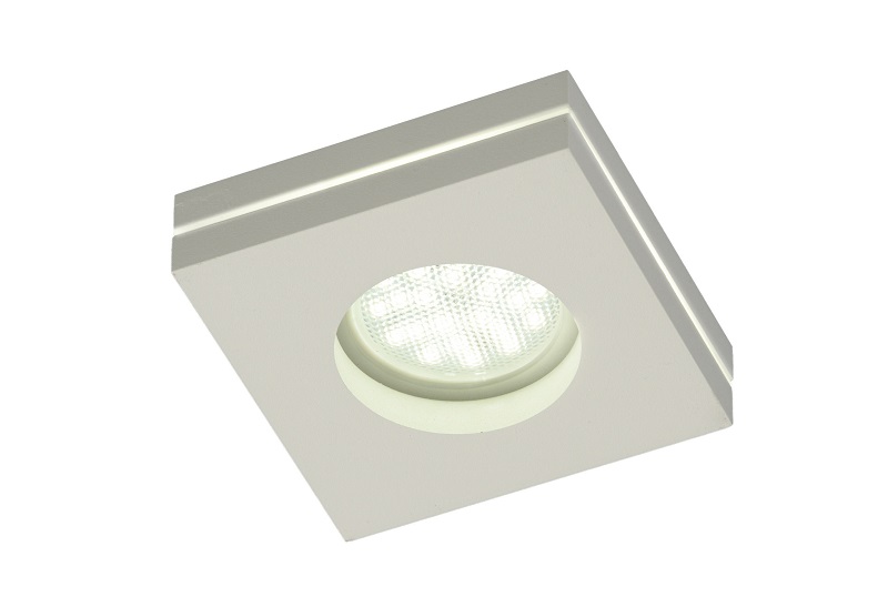 EMPOTRADO CUADRADO GU-10 LUZ LATERAL-