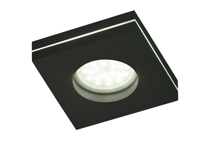 EMPOTRADO CUADRADO GU-10 LUZ LATERAL-