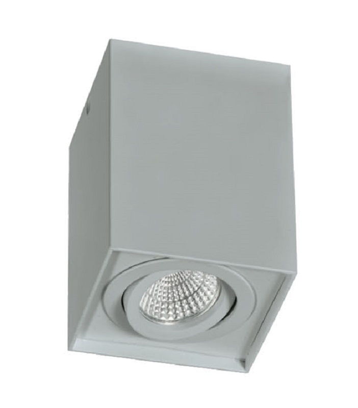 CUBO SUPERFICIE GU-10 PLATA-