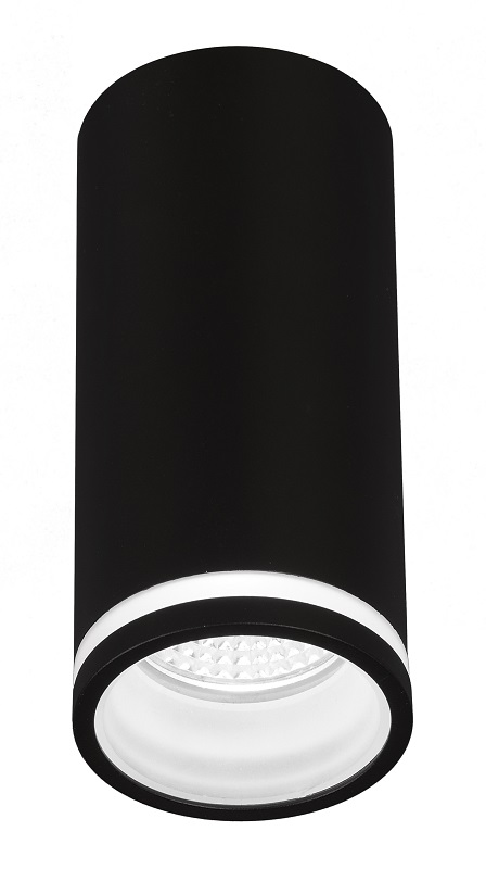 CILINDRO SUPERFICIE GU-10 NEGRO DIFUSOR-