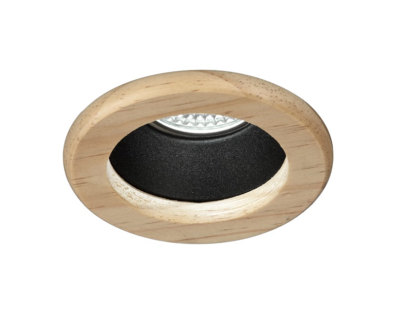 EMPOTRADO GU-10 HUNDIDO NEGRO MADERA-
