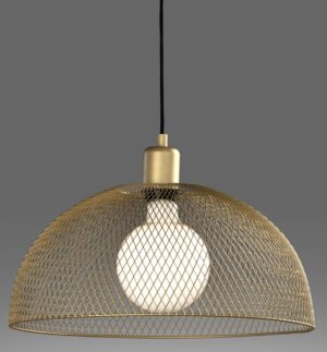 COLGANTE REJILLA E-27 ORO-