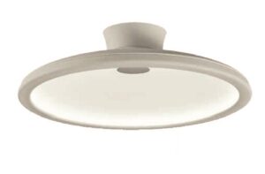 PLAFON 60W. LUZ INDIRECTA ALUMINIO BLANCO-