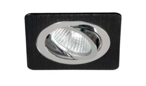 EMPOTRADO ALUMINIO GU-10 NEGRO-CROMO-
